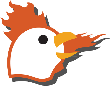 modern fast food chicken logo
