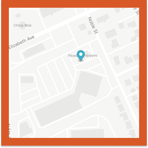 map showing our location